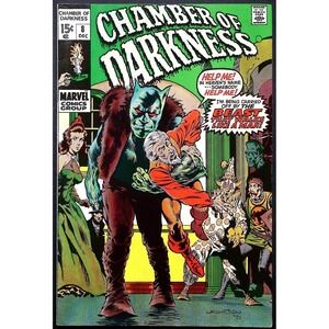 Marvel Comic Book Chamber of Darkness #8 Bernie Wrightson Cover 1970 Bronze Age